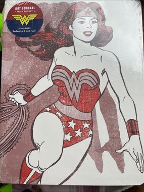 Warner Bros. Wonder Woman Dot Journal - Red, White